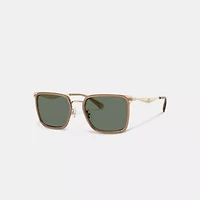 C Hardware Metal Square Sunglasses