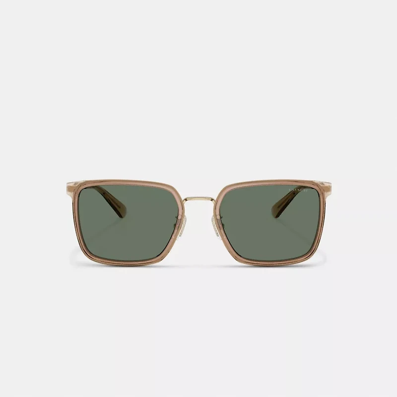 C Hardware Metal Square Sunglasses