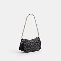 Swinger Bag 20 With Chain In Crystal Signature Jacquard