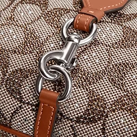 Hamptons Hobo Bag In Crystal Signature Jacquard