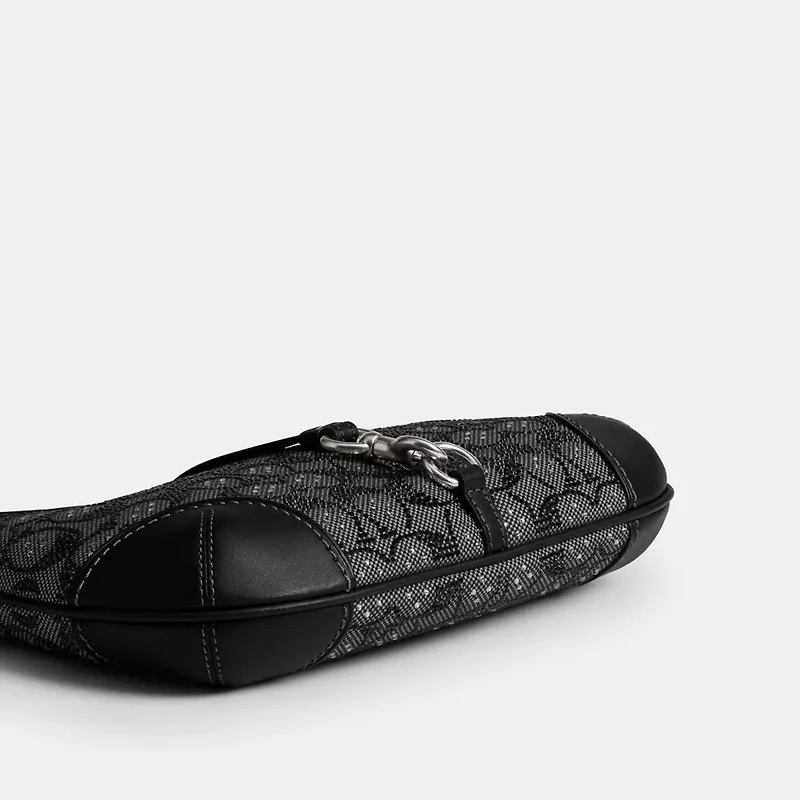 Hamptons Hobo Bag In Crystal Signature Jacquard