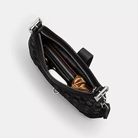 Hamptons Hobo Bag In Crystal Signature Jacquard