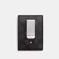 Money Clip Card Case In Signature Canvas