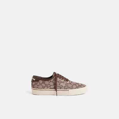 Restored Skate Lace Up Sneaker Signature Jacquard