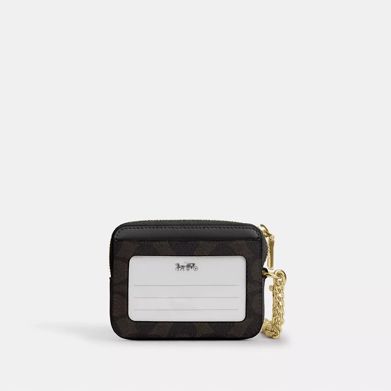 Zip Card Case Signature Canvas
