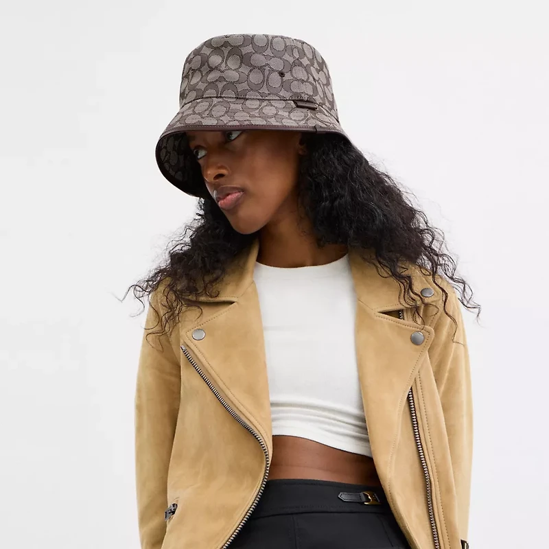 Signature Jacquard Bucket Hat