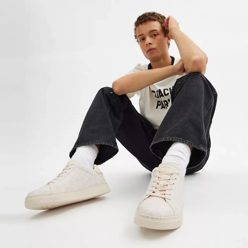 High Line Sneaker In Signature Canvas