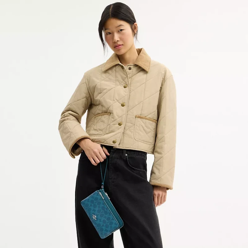 Double Zip Wallet Signature Canvas