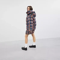 Coachtopia Loop Puffer Jacket With Plaid Quilting