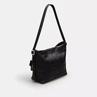 Alter/Ego Hobo Bag In Checkerboard Upcrafted Leather