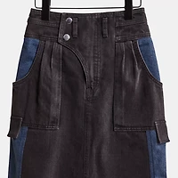 Restored Denim Skirt