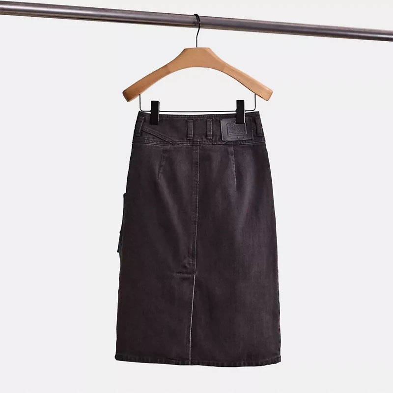 Restored Denim Skirt