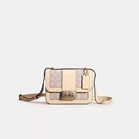 Restored Alie Shoulder Bag 18 In Signature Jacquard With Snakeskin Detail