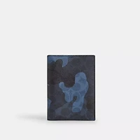 Passport Card Case In Signature Camo Print