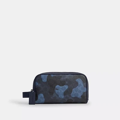 Small Travel Kit In Signature Camo Print