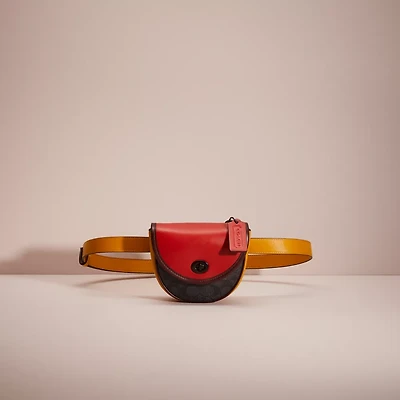 Restored Turnlock Convertible Crossbody In Blocked Signature Canvas