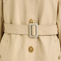 Restored Lightweight Leather Trench Coat