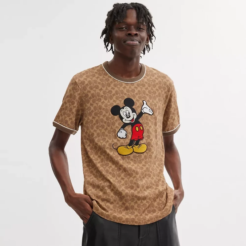 Disney X Coach Signature Mickey Mouse T Shirt