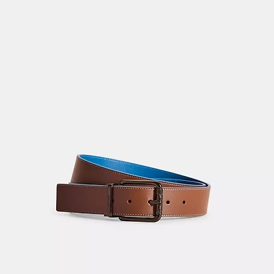 Restored Roller Buckle Cut To Size Reversible Belt, 38 Mm