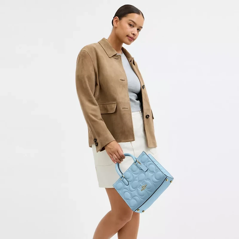 Maggie Small Tote Bag Signature Leather