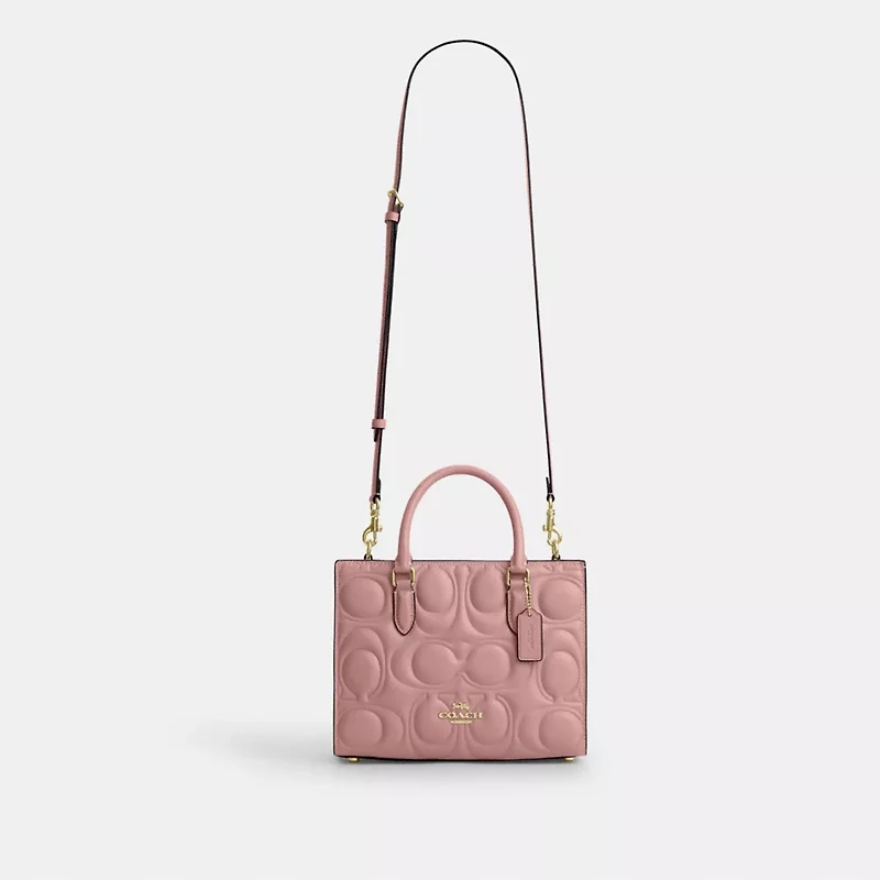 Maggie Small Tote Bag In Signature Leather