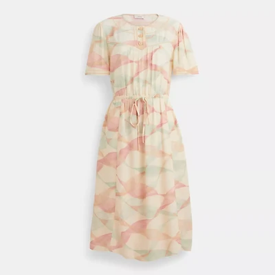 Restored Trompe L'oeil Short Sleeve Dress