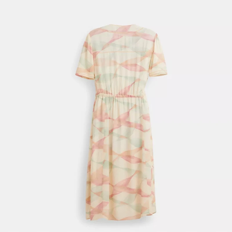 Restored Trompe L'oeil Short Sleeve Dress
