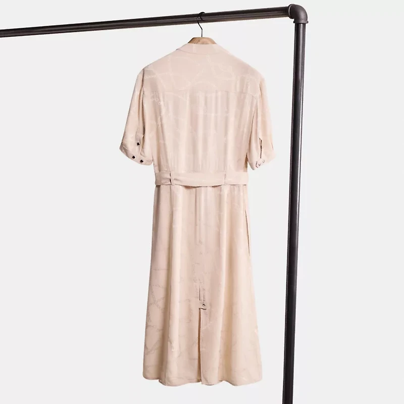 Restored Jacquard Snap Front Dress