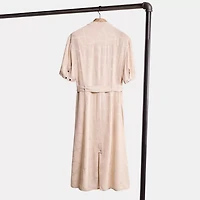 Restored Jacquard Snap Front Dress