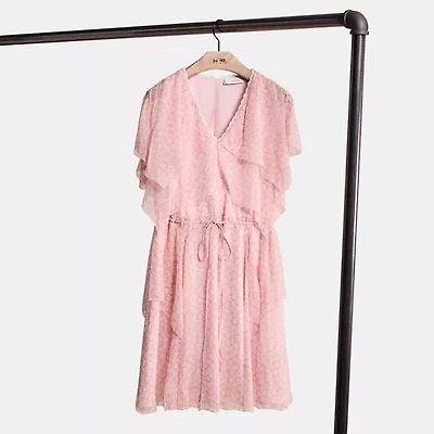 Restored Mini Viscose Party Dress