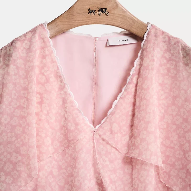 Restored Mini Viscose Party Dress
