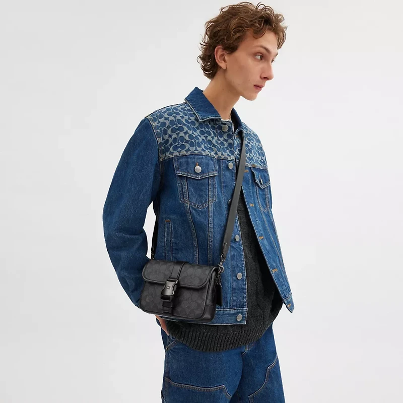 League Crossbody Bag 19 In Signature Canvas