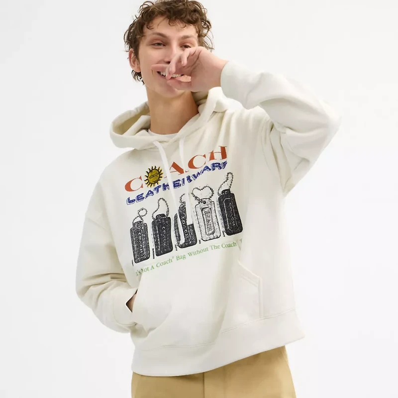 Relaxed Collage Hoodie Organic Cotton