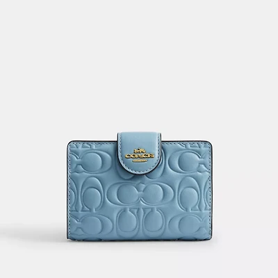 Medium Corner Zip Wallet In Signature Leather