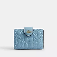 Medium Corner Zip Wallet In Signature Leather