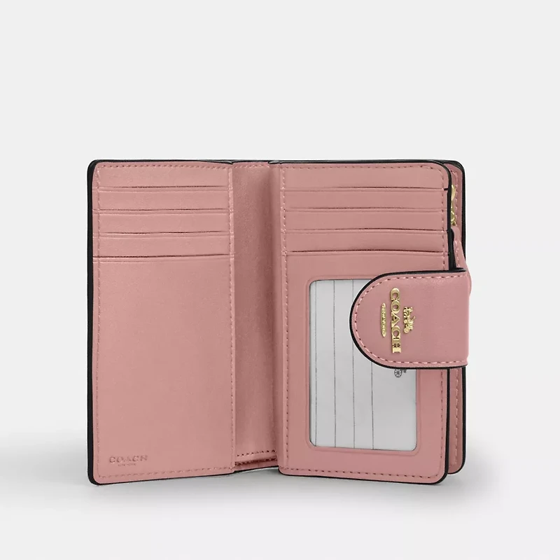 Medium Corner Zip Wallet In Signature Leather