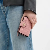 Medium Corner Zip Wallet In Signature Leather