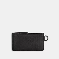 Zip Card Case With Coach Graphic