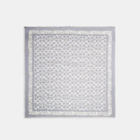 Signature Rose Meadow Print Oversized Square Scarf