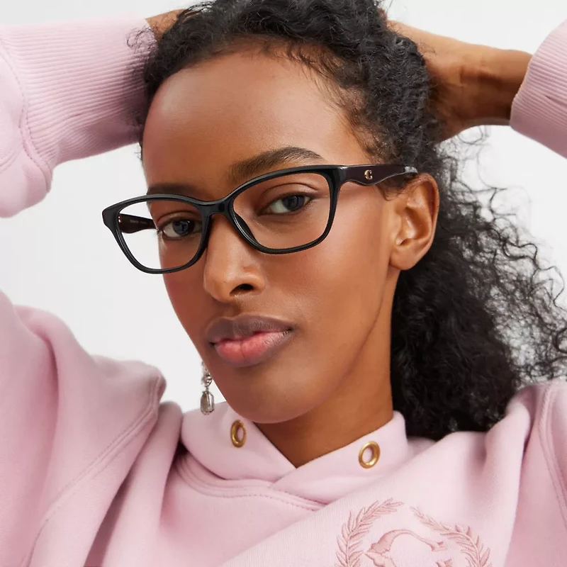 C Hardware Oval Eyeglasses