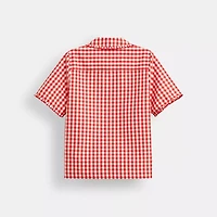 Coachtopia Loop Gingham Tie-Front Shirt