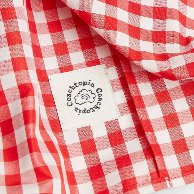 Coachtopia Loop Gingham Tie-Front Shirt