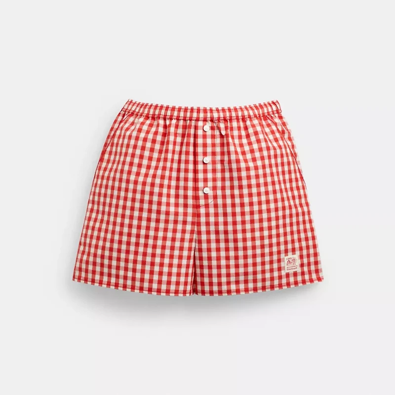 Coachtopia Loop Gingham Boxer Shorts