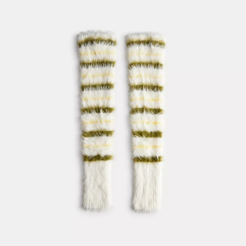 Fuzzy Knit Arm Warmers