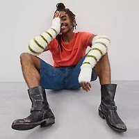 Fuzzy Knit Arm Warmers