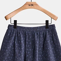 Restored Mini Quilted Skirt In Organic Cotton