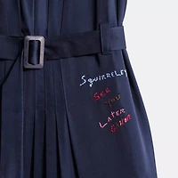 Restored Sleeveless Pleated Dress