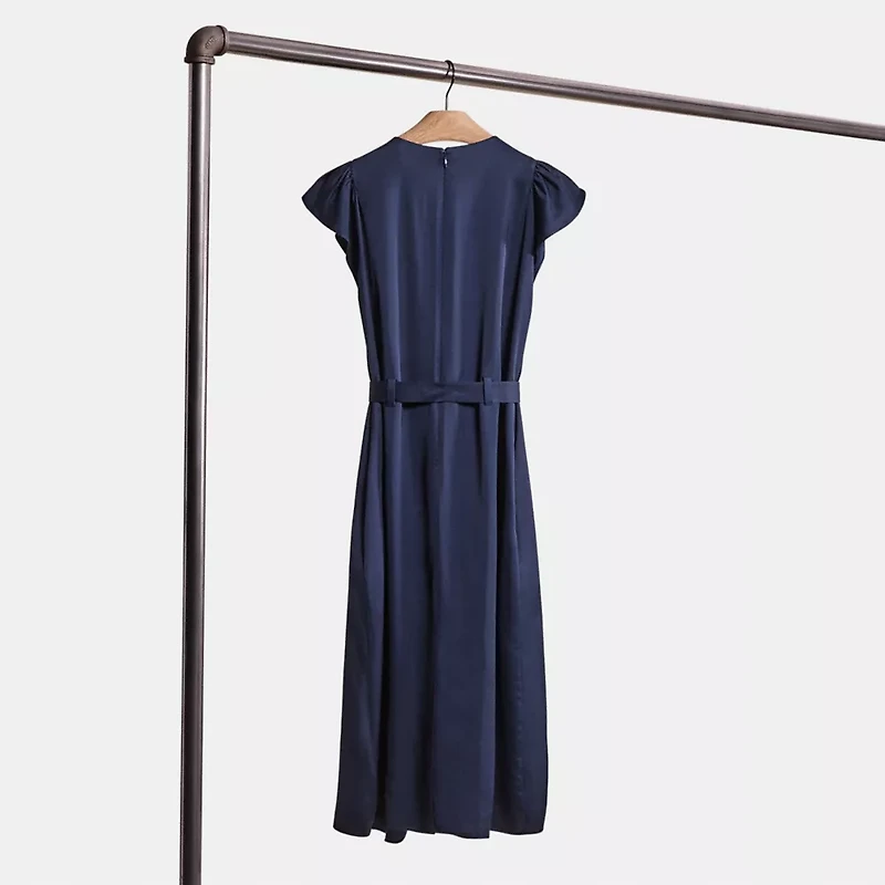 Restored Sleeveless Pleated Dress