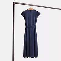 Restored Sleeveless Pleated Dress