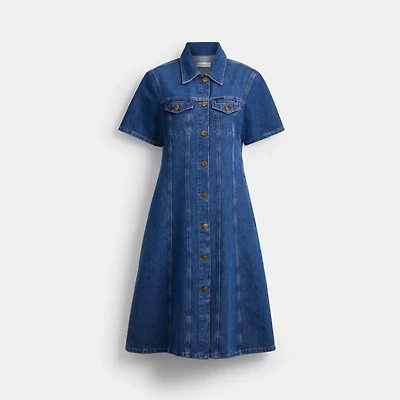 Denim Midi Dress Organic And Recycled Cotton